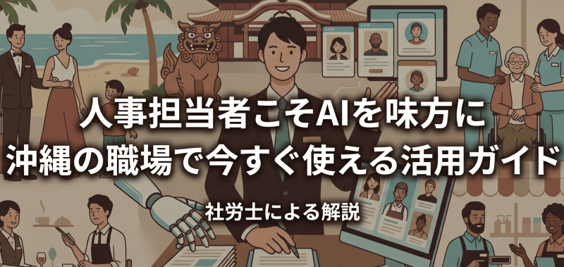人事担当者こそAIを味方に──沖縄の職場で今すぐ使える活用ガイド