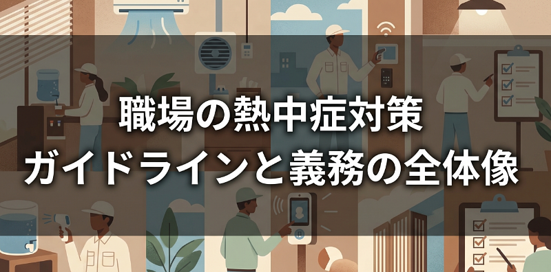 職場の熱中症防止ガイドラインが公表。今夏までに整えておきたい体制と義務の全体像