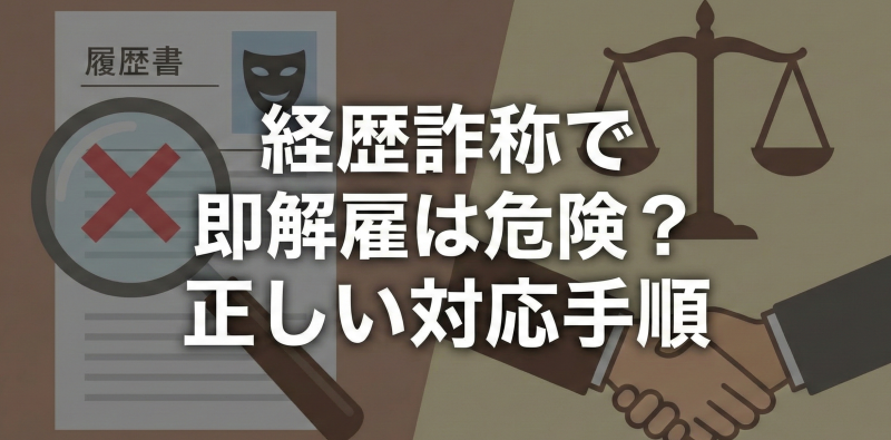履歴書の嘘で解雇はできる？沖縄の企業が知っておきたい経歴詐称への正しい対応