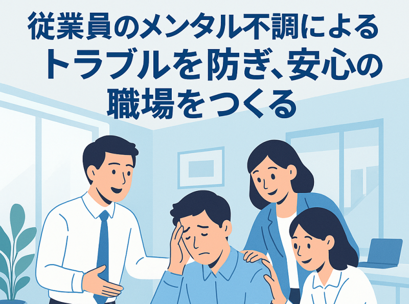 従業員のメンタル不調によるトラブルを防ぎ、安心の職場を作る知恵