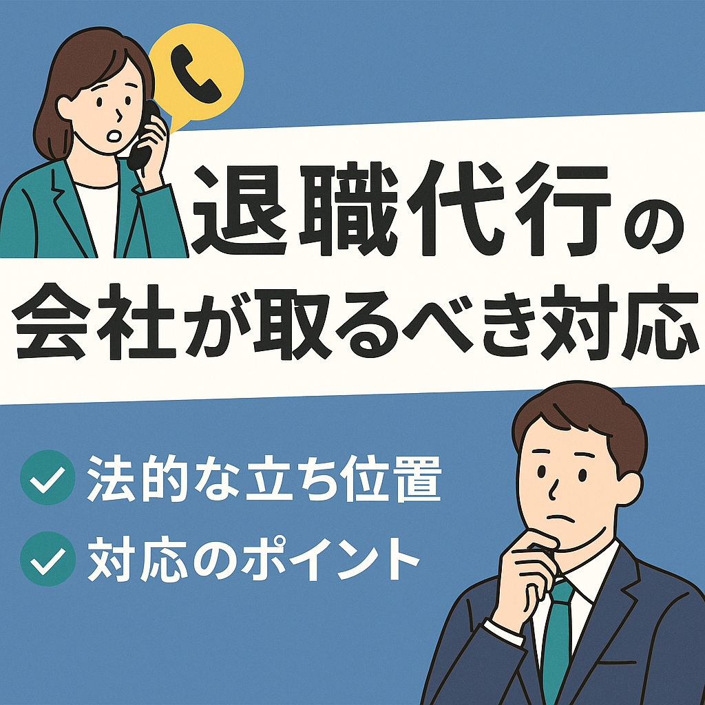 退職代行がきた！ ～会社はどう対応すべき？法律のポイントと実務対応まとめ～