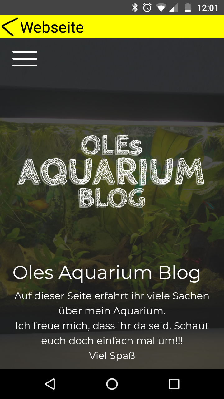 Neue Version der Oles Aquarium Blog App verfügbar