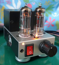 手のひらサイズ真空管アンプ自作 Palm-sized Stereo Tube Amp