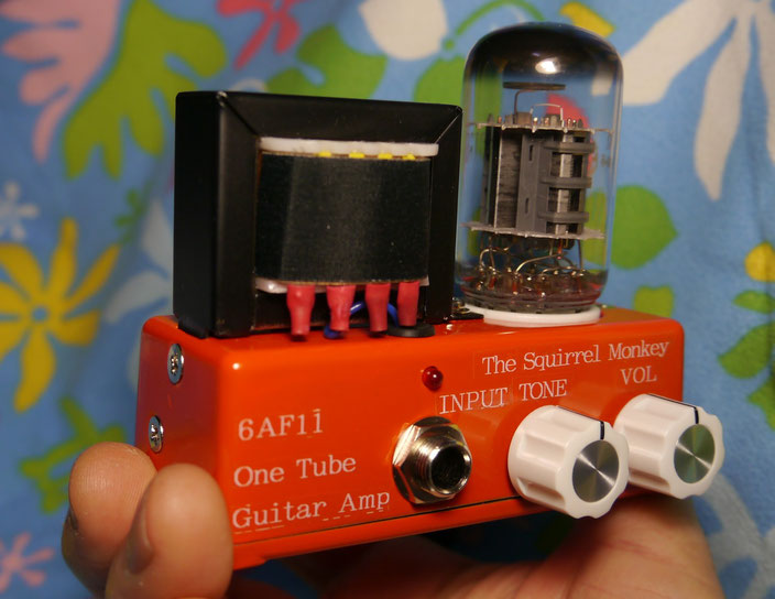 超小型フルチューブギターアンプヘッド自作 The Squirrel Monkey One Tube Guitar Amp - micro tube amp head