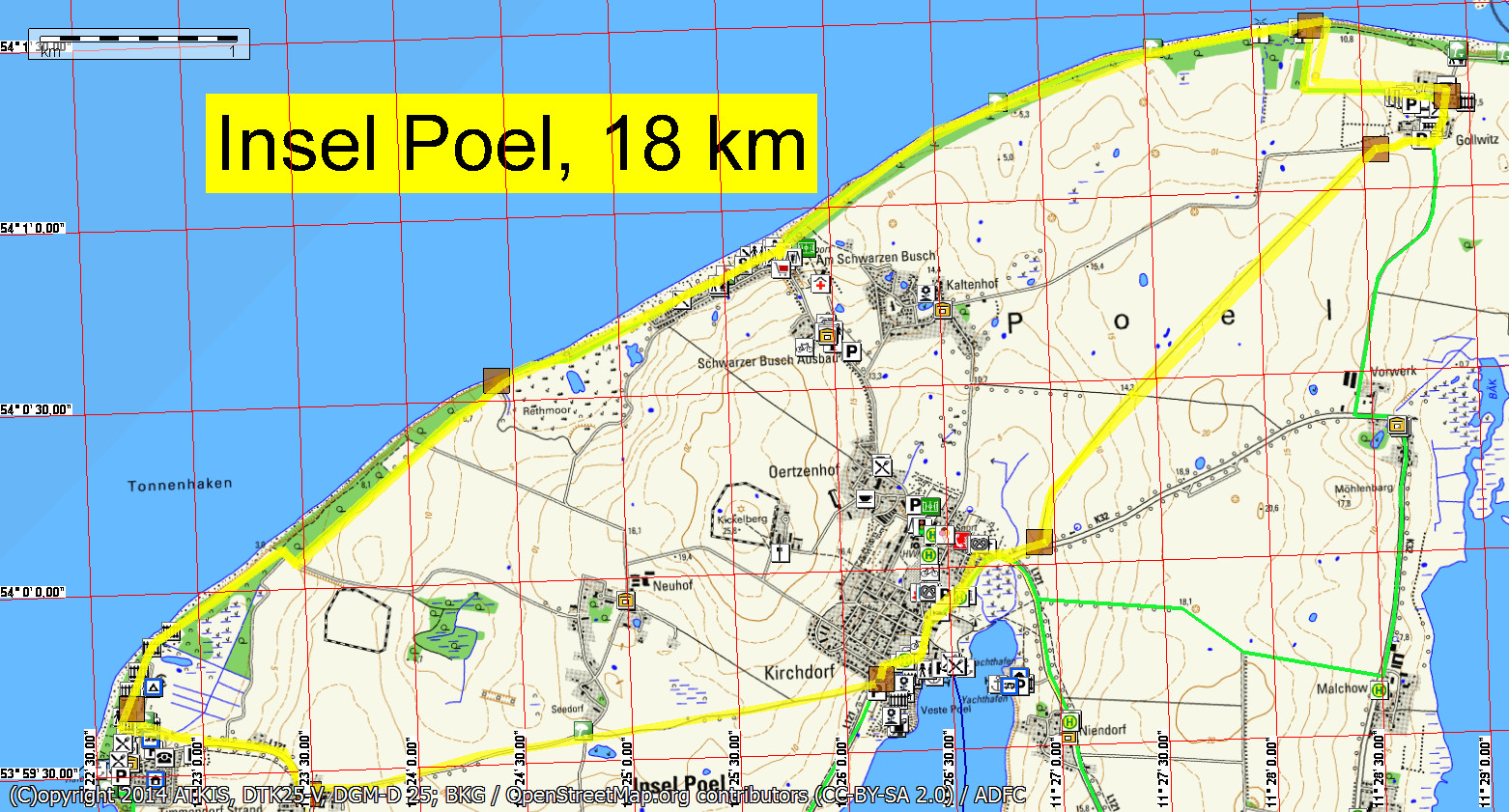 Insel Poel 18 km - Wandern in M-V