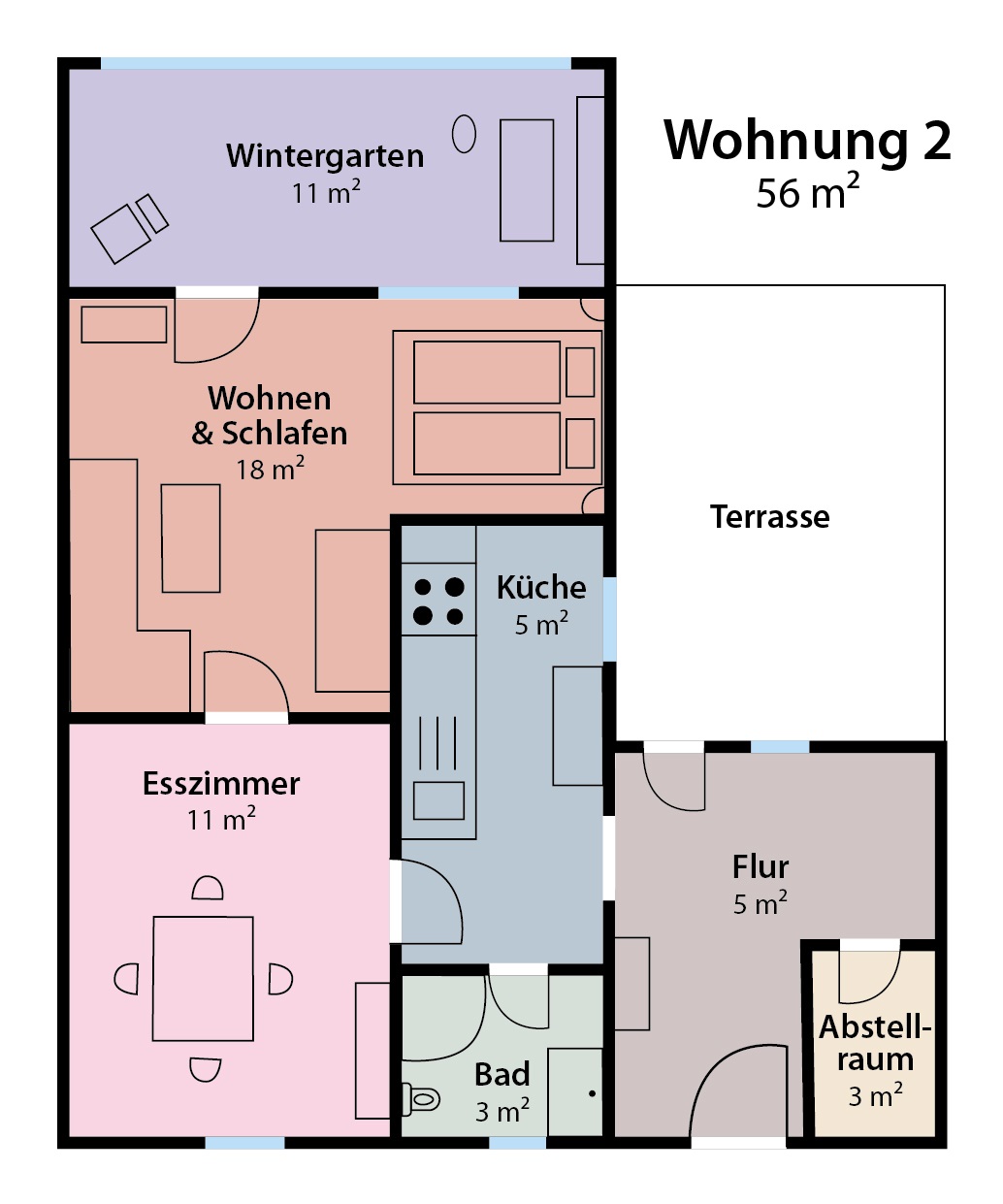 Wohnungsgrundriss