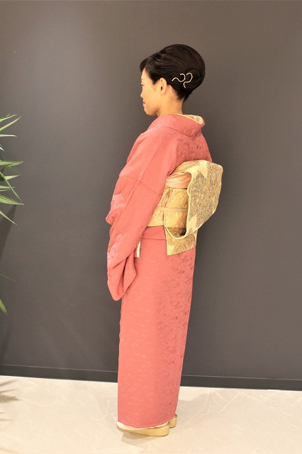 七五三で着付け/お宮参りで着物 和装でお参りお客様の写真
