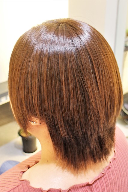 4か月ぶりの縮毛矯正はヘアカラーと一緒に