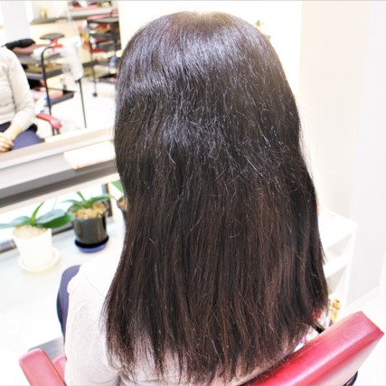 いつもヘアカラーで来てくれるお客さま