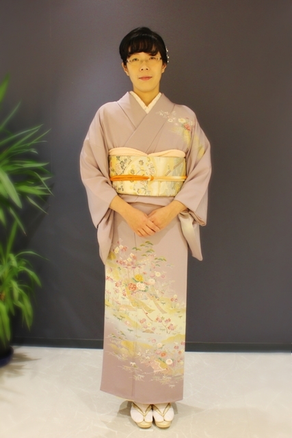 七五三で着付け/お宮参りで着物 和装でお参りお客様の写真