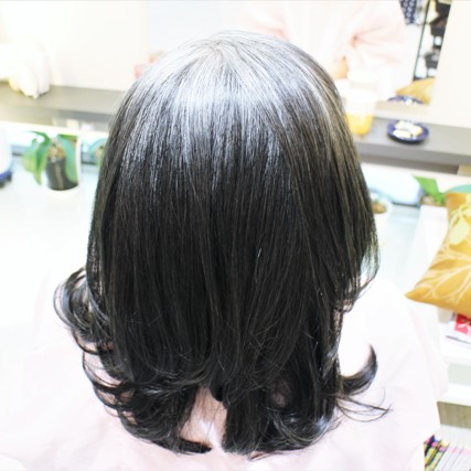 グレイヘアは、きちんとお手入れするとちょっと若返ります。ありがとうございました