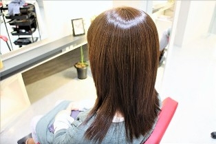 縮毛矯正+ヘアカラー