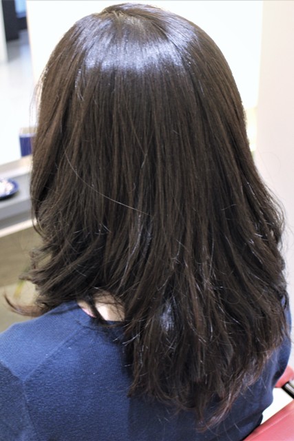 縮毛矯正と一緒にヘアカラーとデジタルパーマも　ありがとうございました