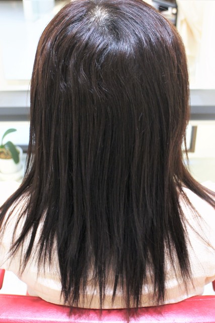 毎月ヘアカラーに来てくれるお客様　ご来店の時のくせ毛　樽町