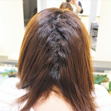お客様の中でも最強のクセ毛。