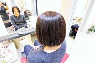 縮毛矯正　ヘアカラー