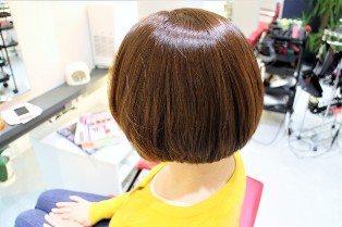 縮毛矯正+カール+ヘアカラー