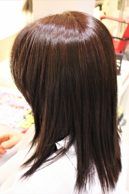 縮毛矯正とヘアカラーを一緒にしました ありがとうございました
