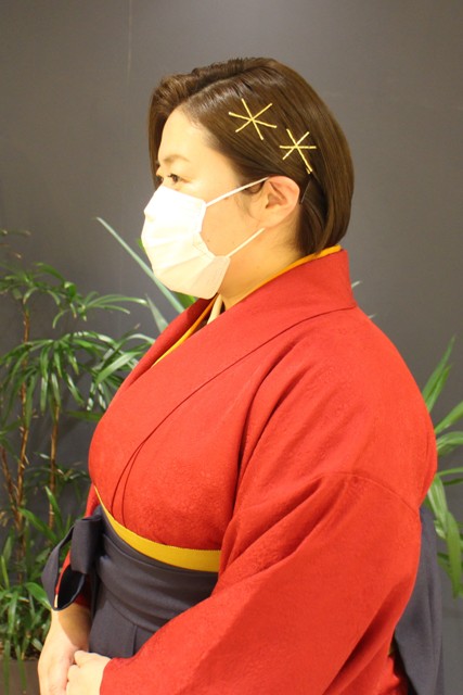 卒業式で和装