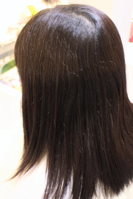 保土ヶ谷区月見台から来てくれました。７か月で伸びた分の十数センチの髪のクセが判るでしょうか