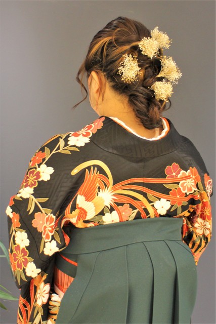 ヘアセットの様子