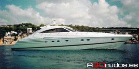 Embarcación Princess V65 charter en Ibiza