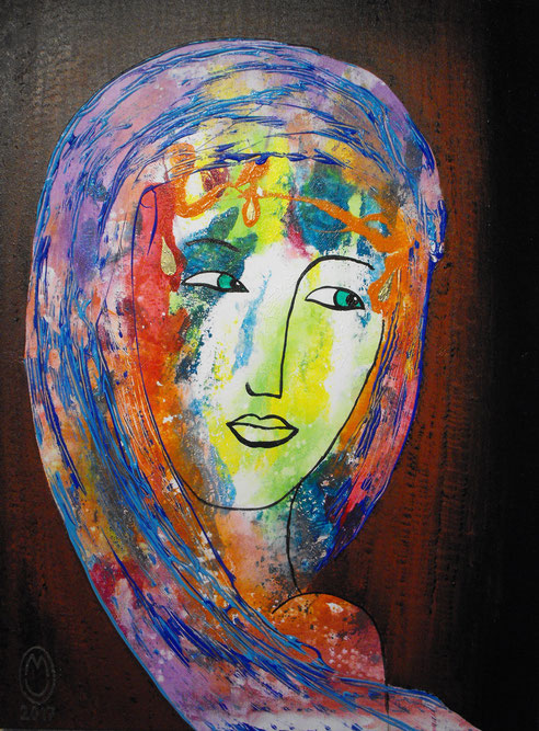 "Prudence"-acrylique sur toile-60*80-2017-470€-location/mois:10€