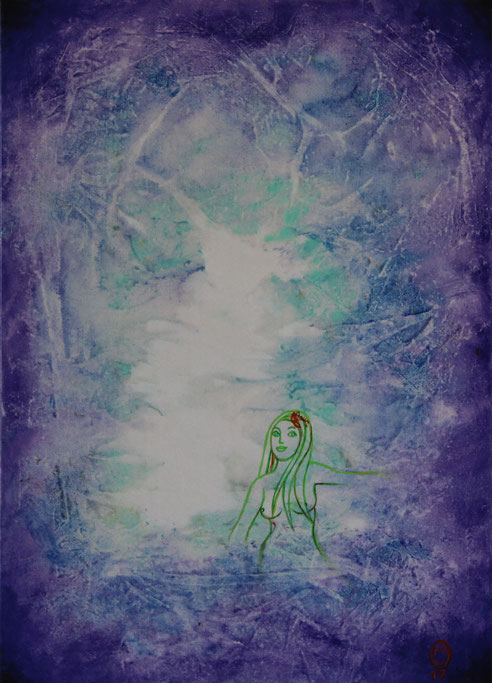 "Ondine"-acrylique sur toile-70*50-2017-400€-location/mois:10€