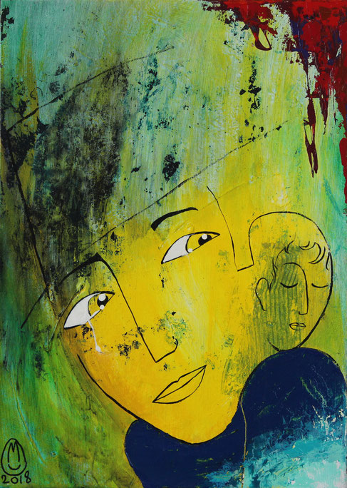 "Fucking Trump"-acrylique sur toile-50*70-2018-300€-location/mois:10€
