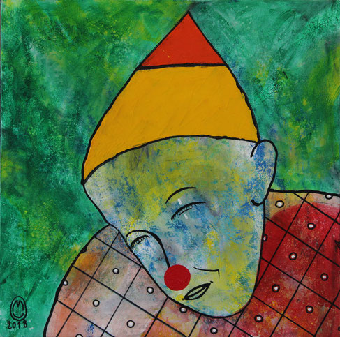 "2018"-acrylique sur toile-60*60-2018-250€-location/mois:10€