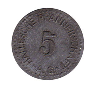 5 Pfennig, Vorderseite