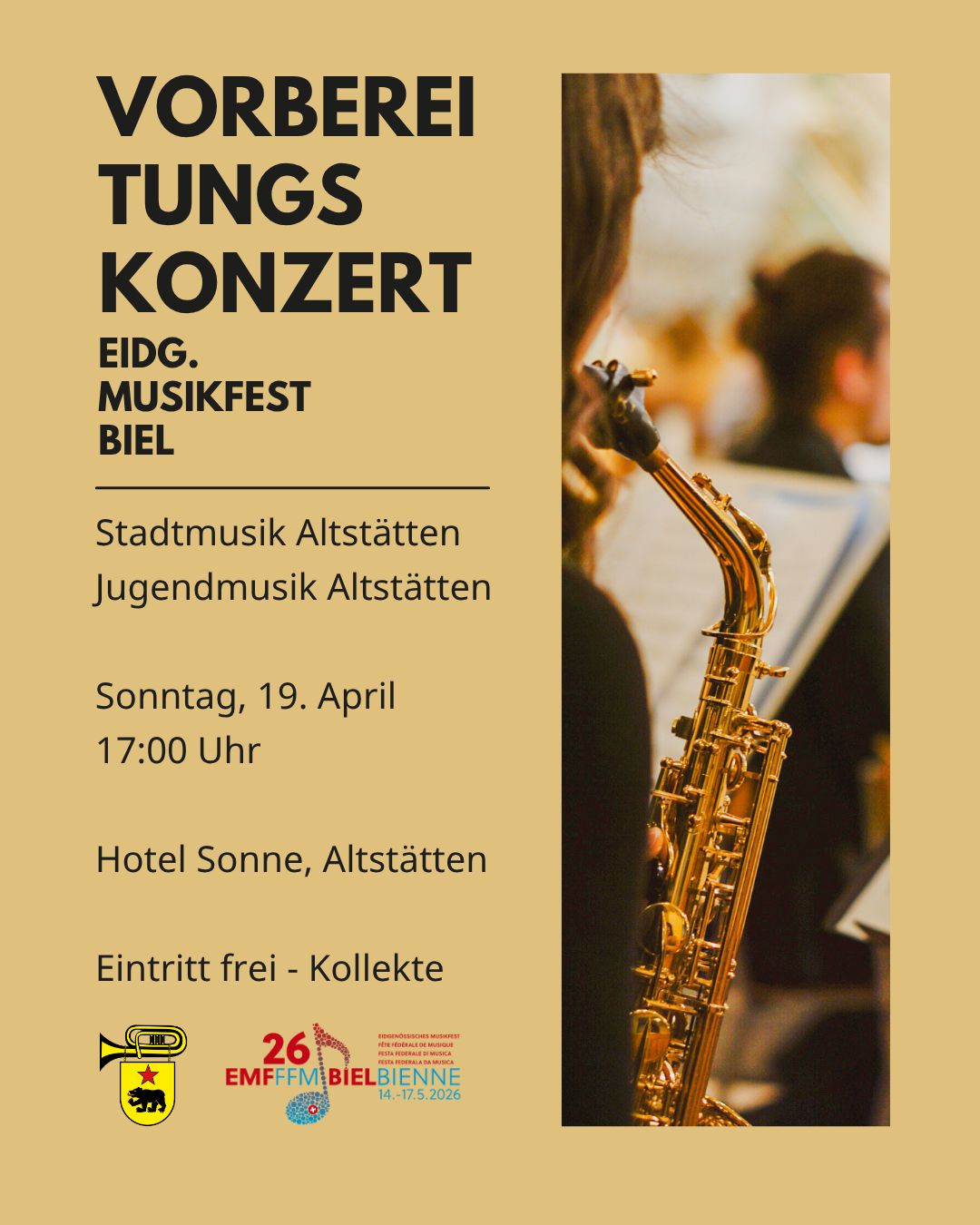 Vorbereitungskonzert Eidg. Musikfest Biel