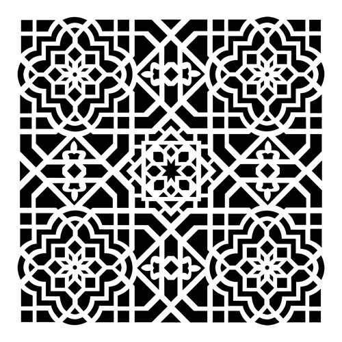 12x12 Large and 6x6 inch Mini Scrollwork Bundle 2 Items Includes 1 each TCW781 and TCW781s The Crafters Workshop Set of 2 Stencils