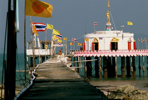 Pier beim Tempel
