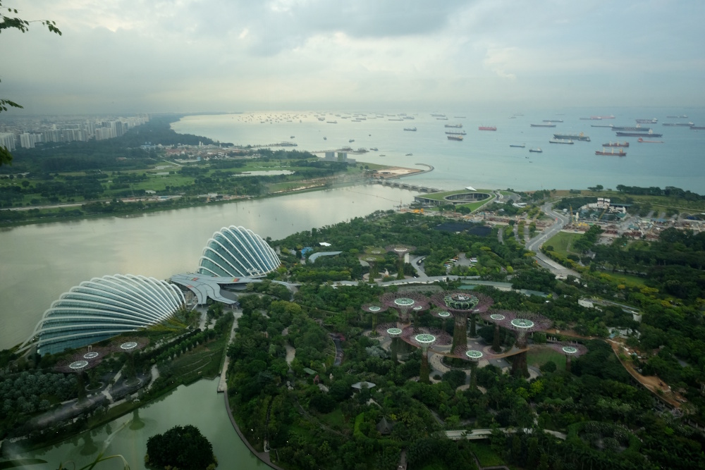 Singapour vu du Marina Bay Sand