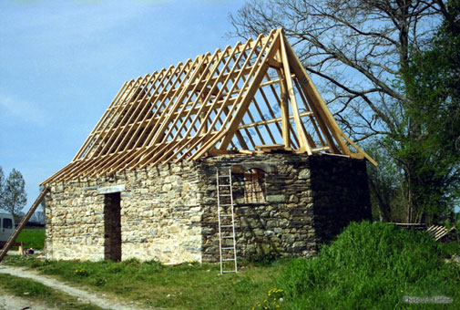 remontage de la charpente