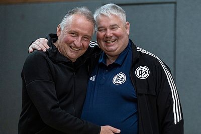 Thüringens SR-Lehrwart Sandy Hoffmann und Lutz Wagner