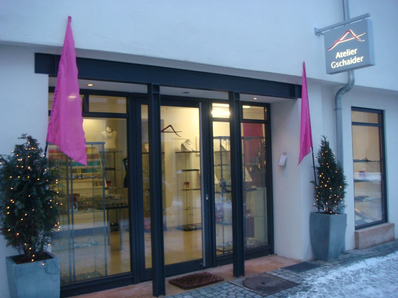 Eingangsbereich des Ateliers in Ulm