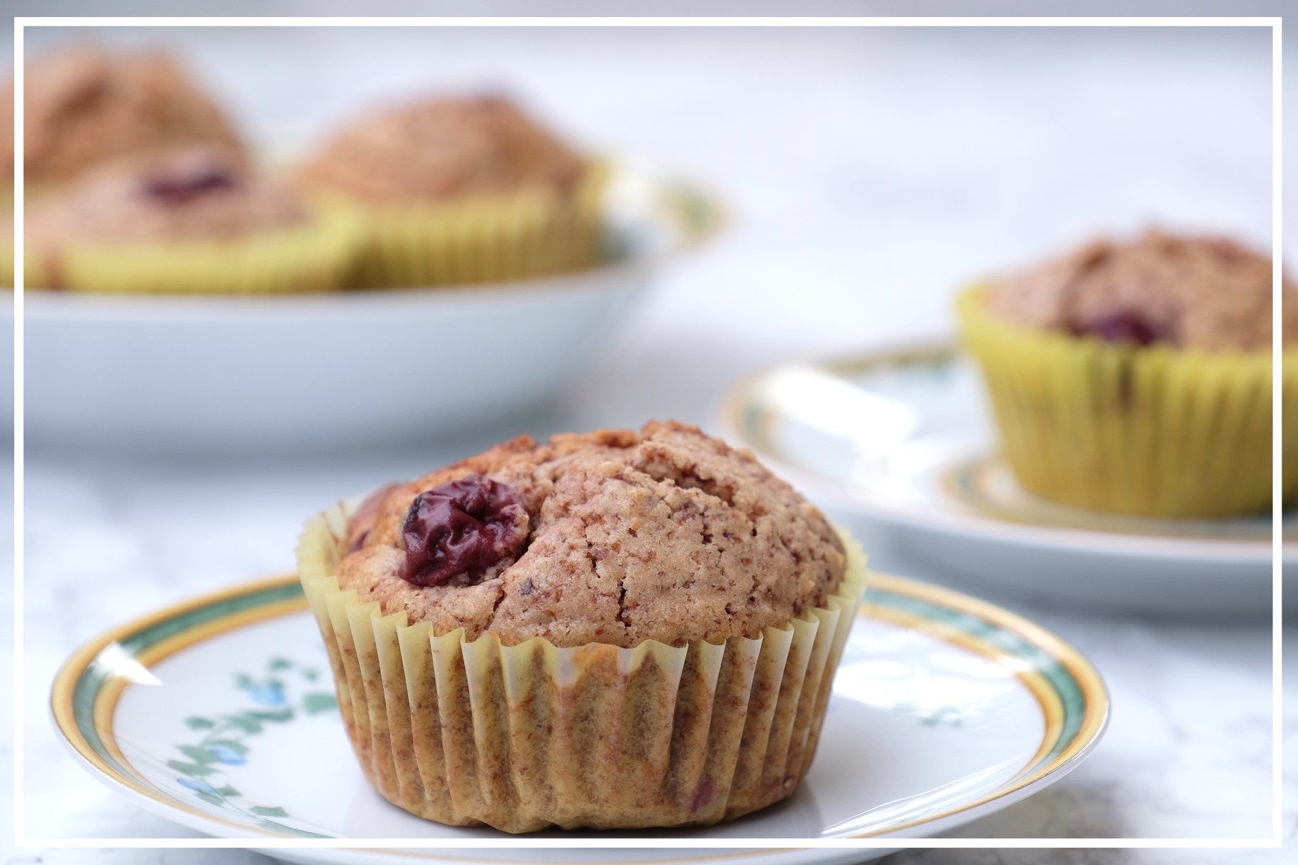 HazelnutChocolate Muffins with Cherries Sweet Stuff from Coco's Life