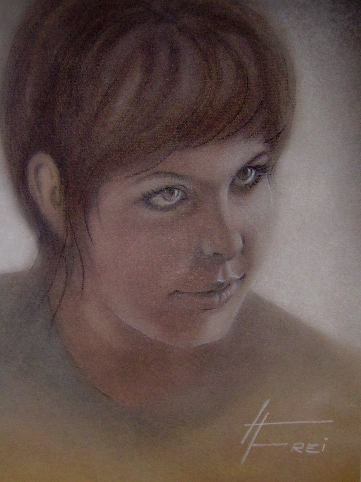 ART HFrei - Selbstportrait (Jugendzeit) - Pastell