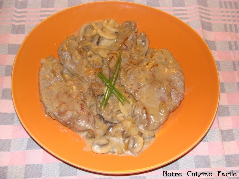 Escalopes de veau à la zurichoise Notre cuisine facile
