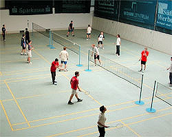 Badminton Wettkampf und Training