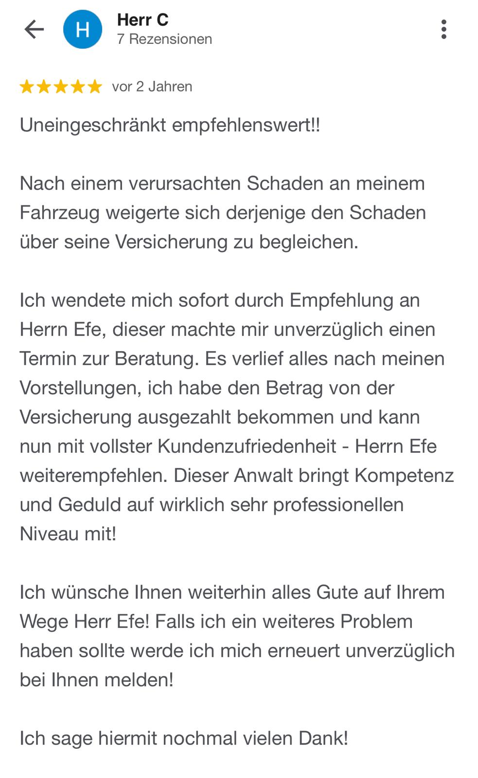 unverschuldeter Verkehrsunfall
