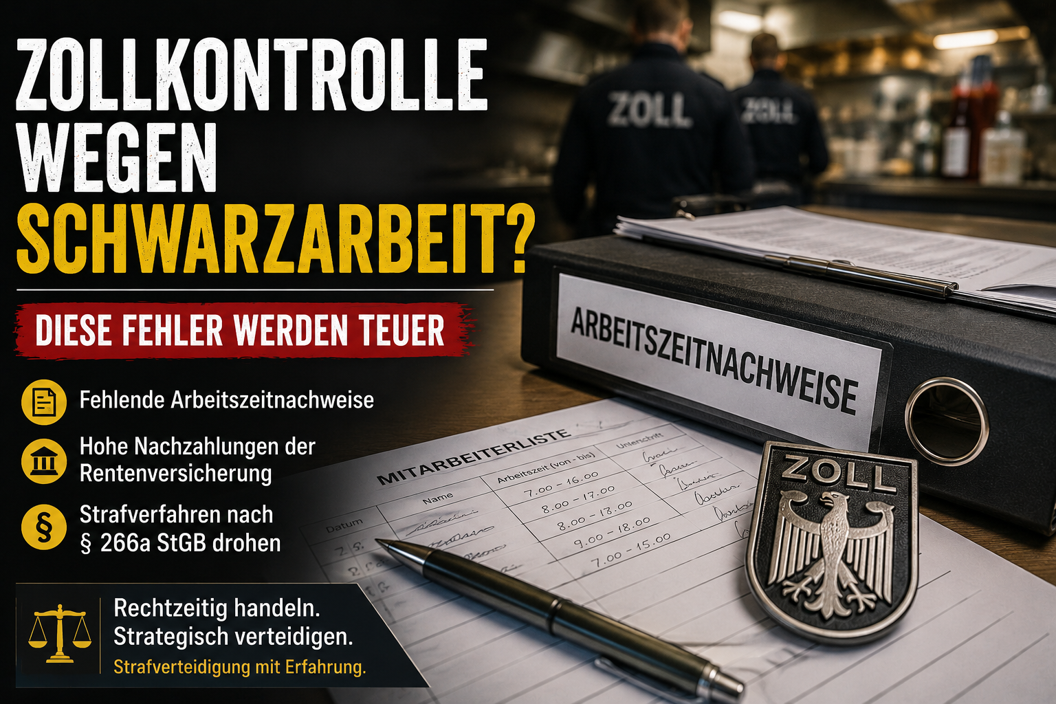 Zollkontrolle wegen Schwarzarbeit – diese Fehler werden teuer | Dr. Ramazan Efe