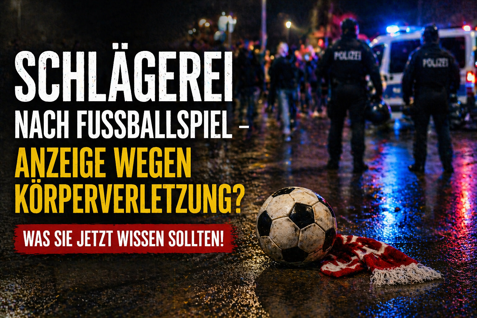 Schlägerei nach Fußballspiel – Anzeige wegen Körperverletzung? | Dr. Ramazan Efe