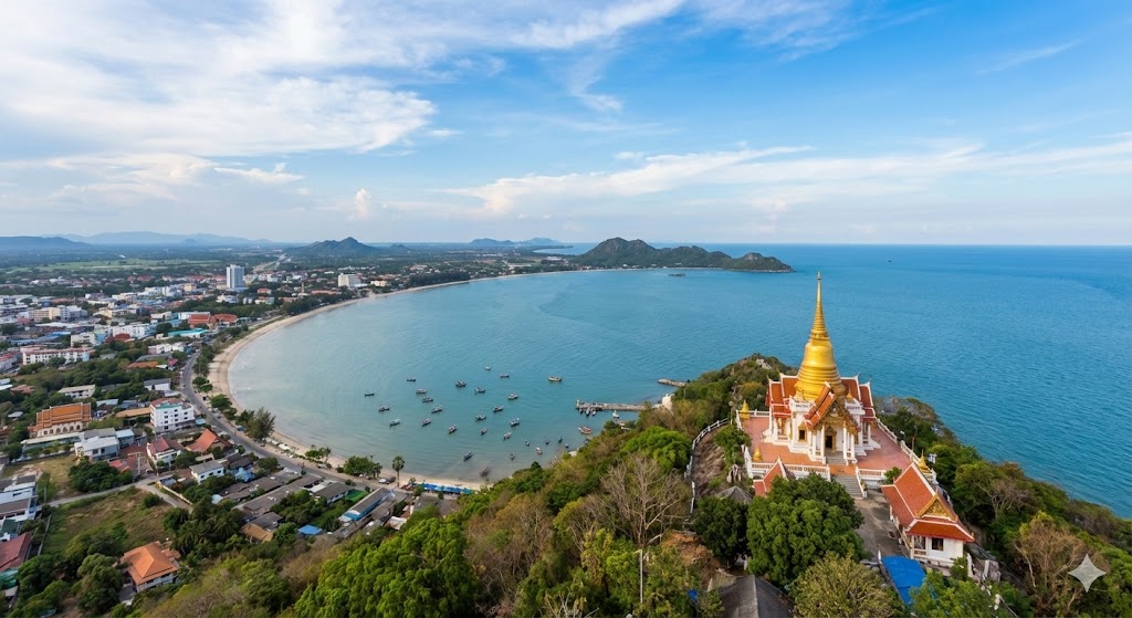 Panoramaaufnahme von Prachuap Kiri Khan