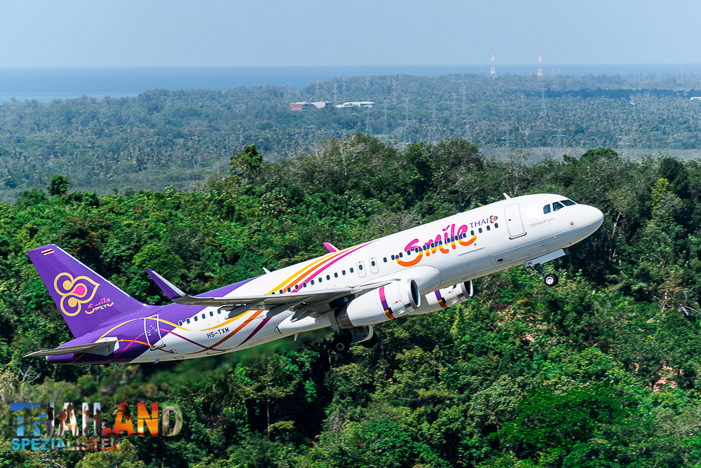 Thai Smile Airbus A320 von Phuket nach Bangkok - Chiang Mai