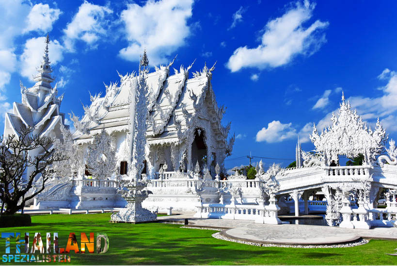 Wat Rong Khun Tempel, Chiang Rai, Nordthailand Urlaub