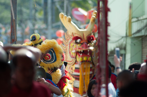 chinesische Neujahrsfest Umzug