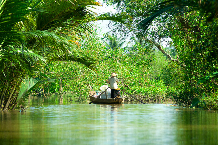 Mekong Delta in Can Tho, Vietnam